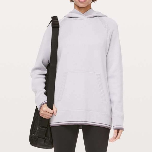 lululemon athletica Tops - Lululemon Soothe Away Purple Graphite Hoodie